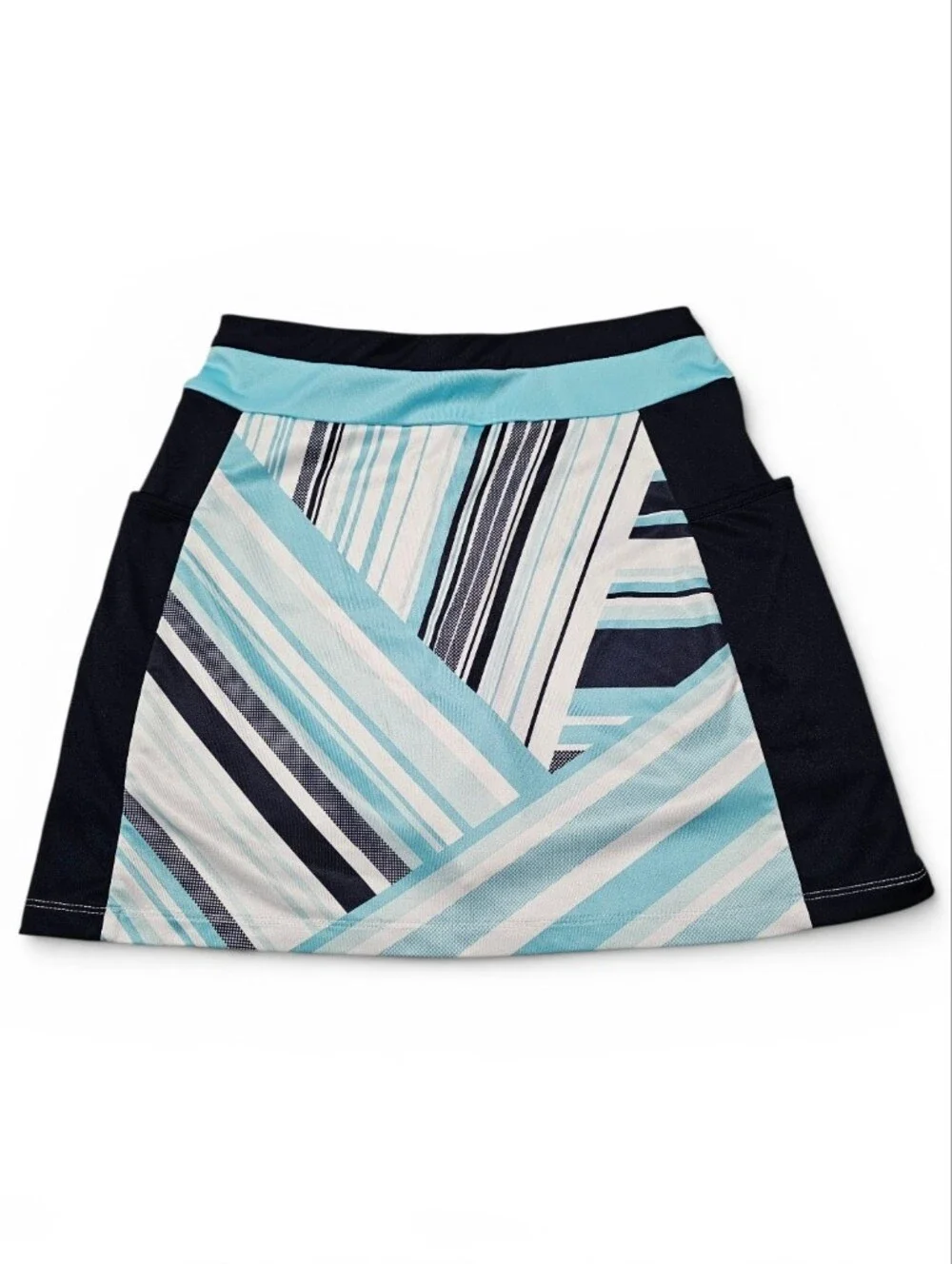 PGA Tour Performance Skort Blue & White Sport Women's Size XS
